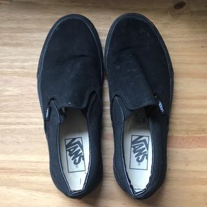 Black slip on vans